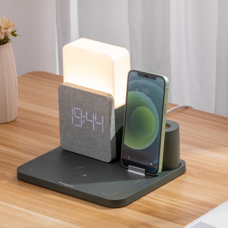 Carregador por Indução Luminária de Mesa e Despertador Polihousi 13