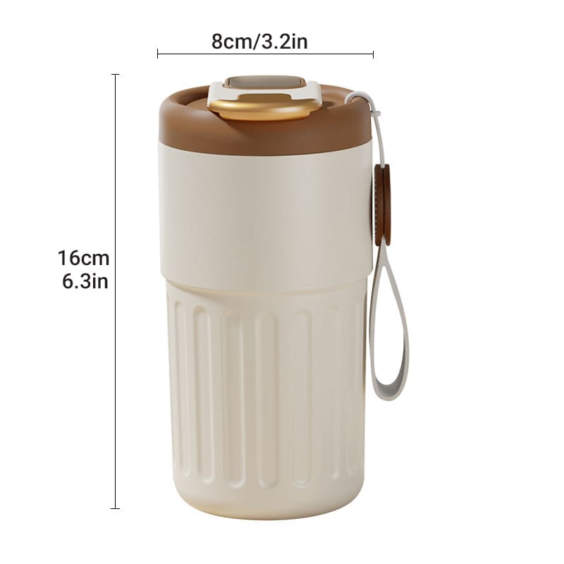Copo Térmico 450ml Inteligente com Tampa Premium Polihousi 19