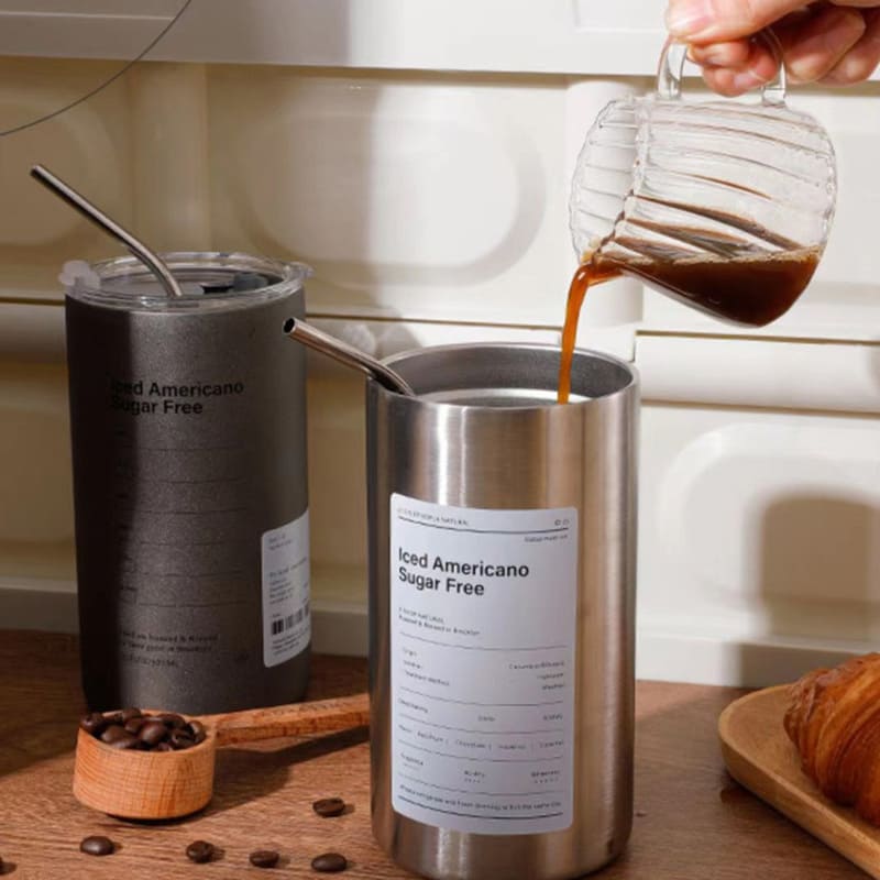 Copo Térmico para Café Inox com Tampa Hermética Polihousi 2