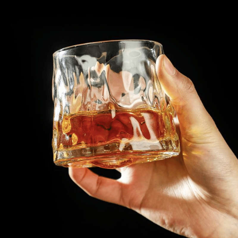 Copo de Whisky Cristal com Base Rotativo Bar em Casa Polihousi 10