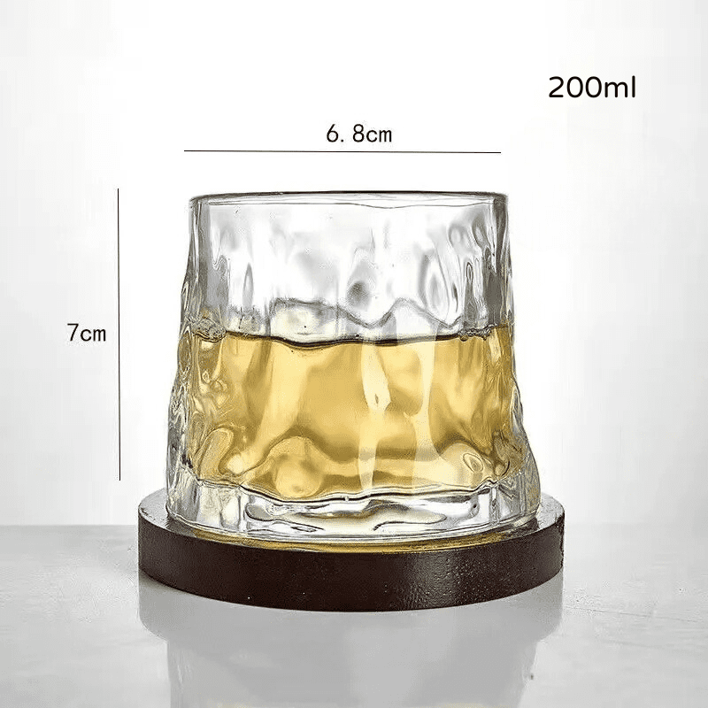 Copo de Whisky Cristal com Base Rotativo Bar em Casa Polihousi 13