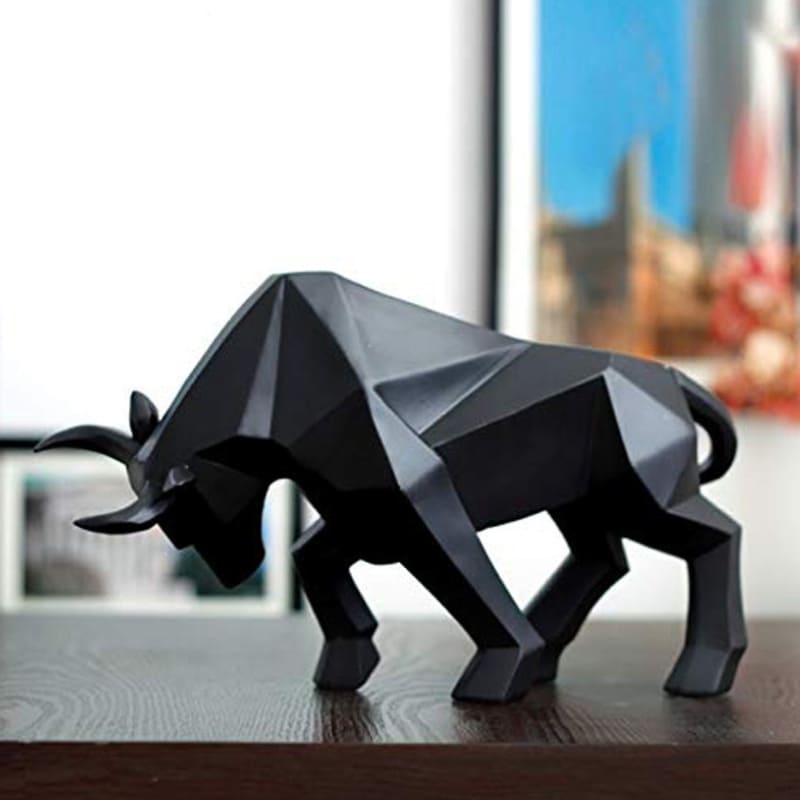 Decoração de Mesa de Resina Estátua Touro Polihousi 2