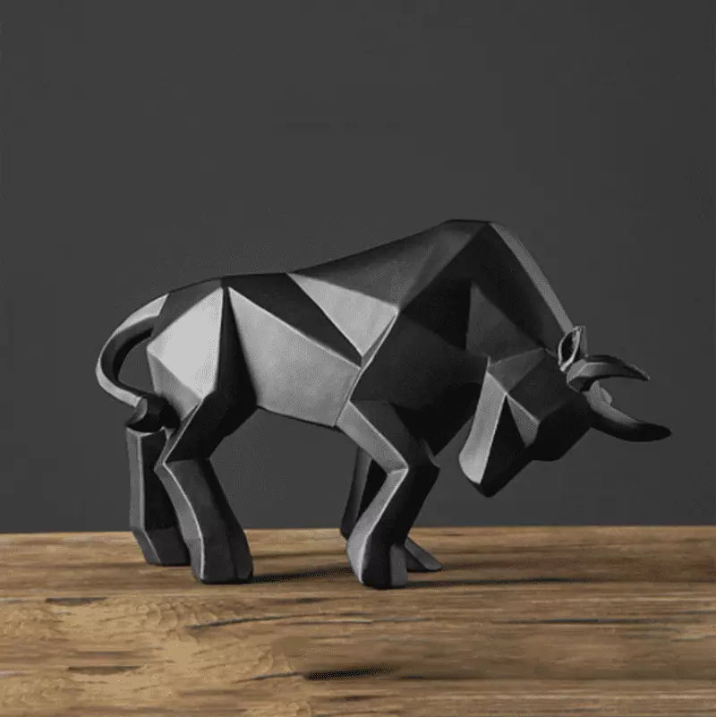 Decoração de Mesa de Resina Estátua Touro Polihousi 3