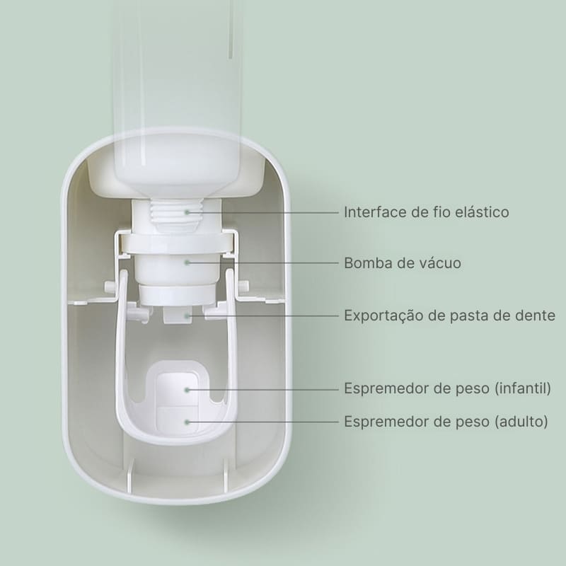 Dispenser de Pasta de Dente Inteligente Polihousi 10