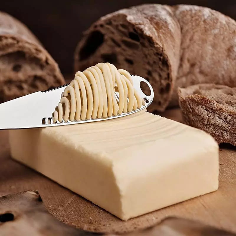 Espátula de Inox para Manteiga Faca Serrilhada Polihousi 2