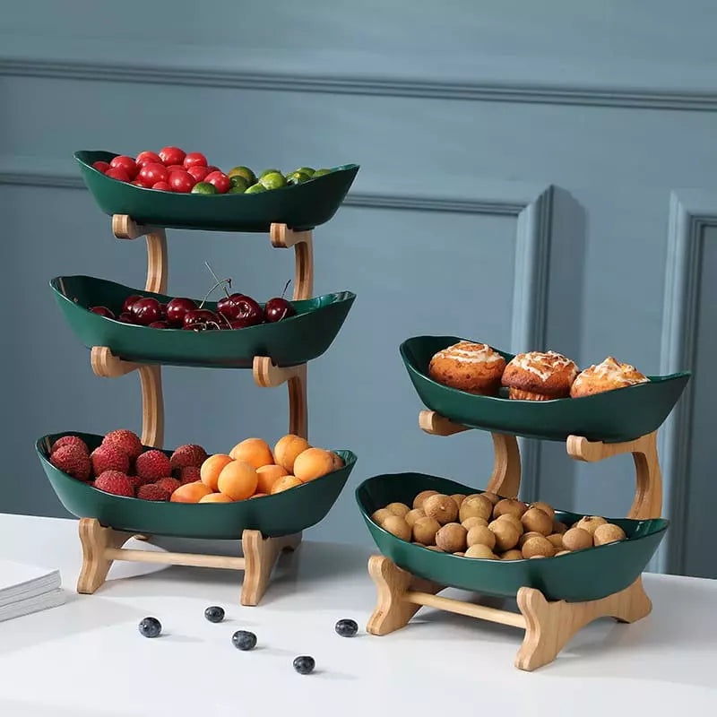 Fruteira de Mesa Cesta de Fruta Bambu Polihousi 10