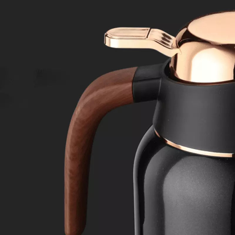 Garrafa Térmica para Café e Chá Inox e Cerâmica 1000ml Polihousi 14