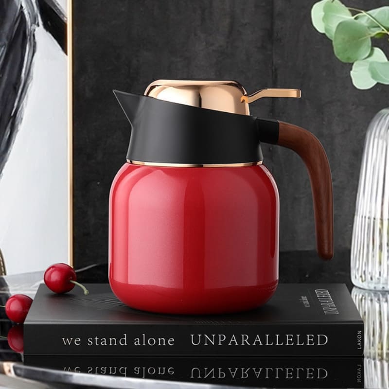 Garrafa Térmica para Café e Chá Inox e Cerâmica 1000ml Polihousi 6