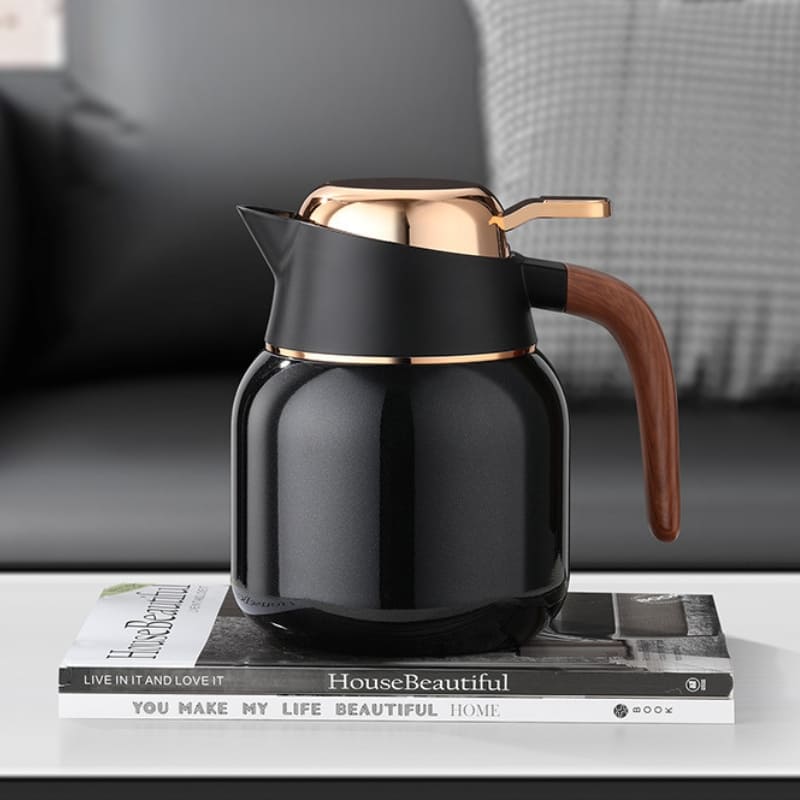 Garrafa Térmica para Café e Chá Inox e Cerâmica 1000ml Polihousi 10