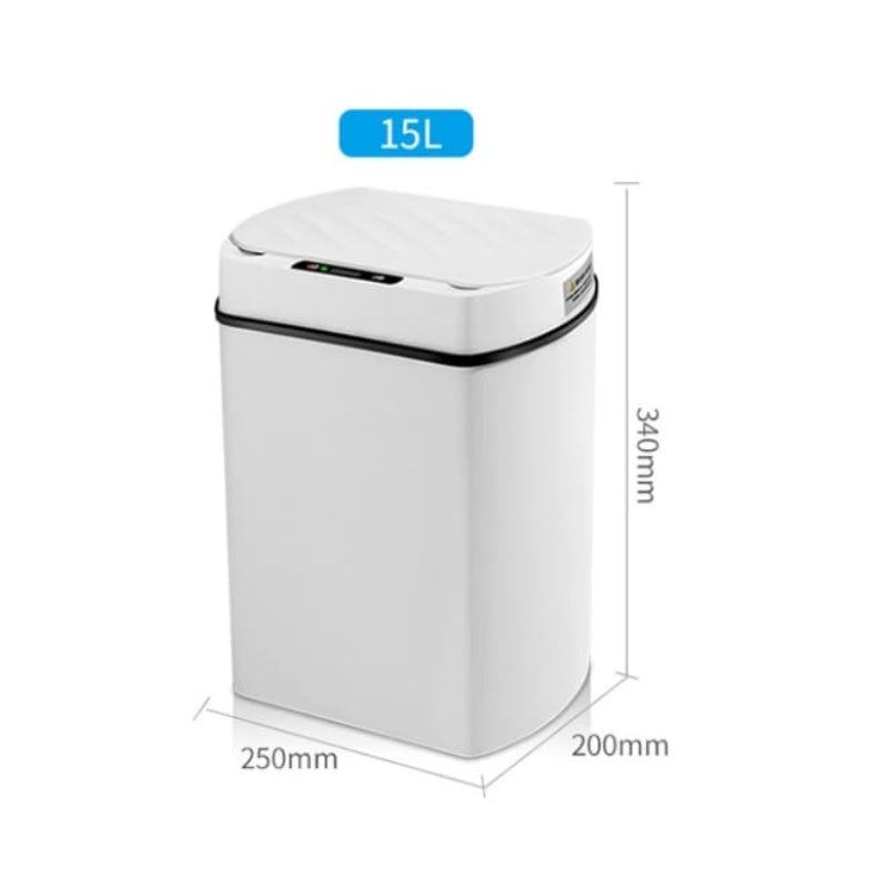 Lixeira para Banheiro e Cozinha Automática com Sensor 15L Polihousi 12