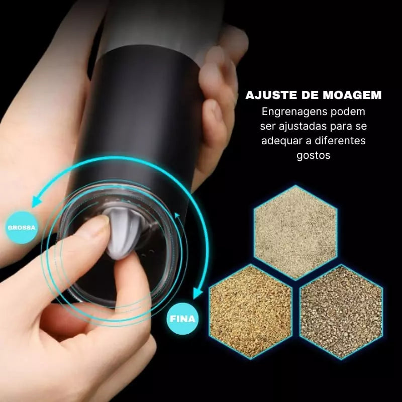 Moedor de Pimenta e Temperos Elétrico Polihousi 3