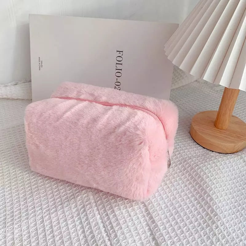 Necessaire Feminina Bolsa de Maquiagem Pequena Algodão Polihousi 5