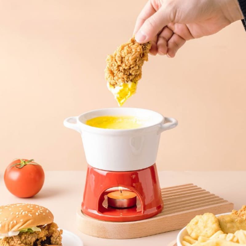 Panela de Fondue de Queijo e Chocolate Cerâmica Polihousi 2