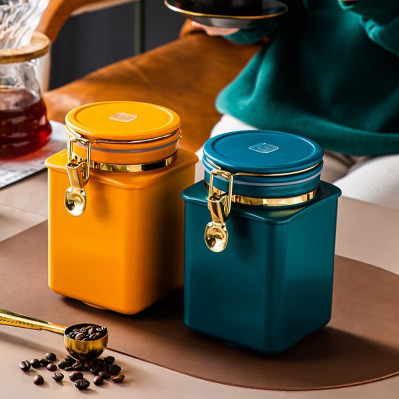 Porta Alimentos Pote com Tampa Hermético para Café Polihousi 1