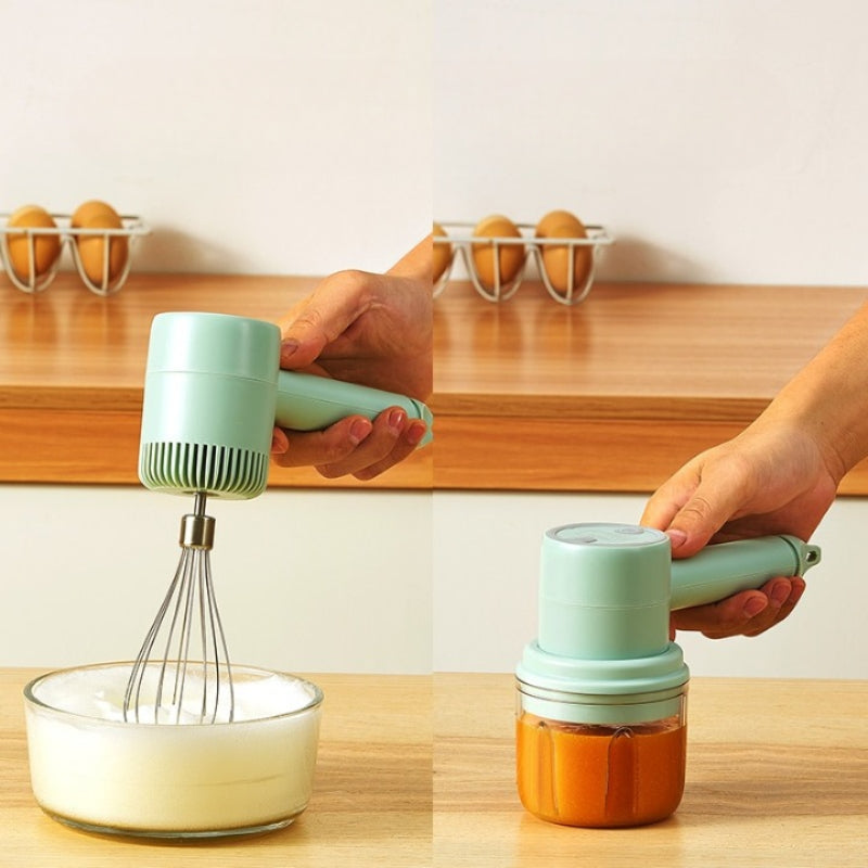 Processador de Alimentos Mini Batedeira Portátil Polihousi 3