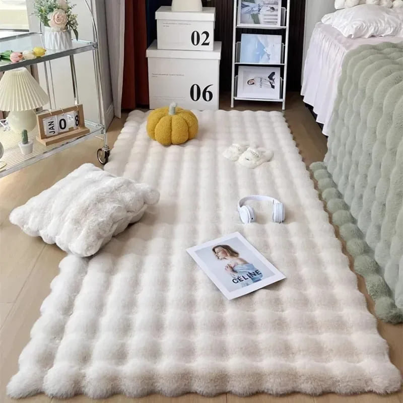 Tapete Para Sala Peludo Quarto Pelúcia Antiderrapante Polihousi 2