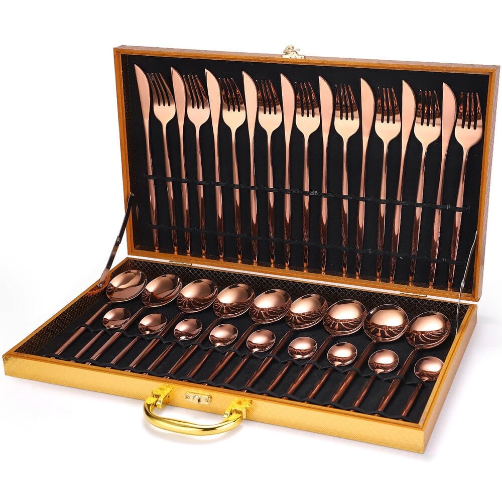 Jogo de Talheres Inox 24 Peças Premium 11