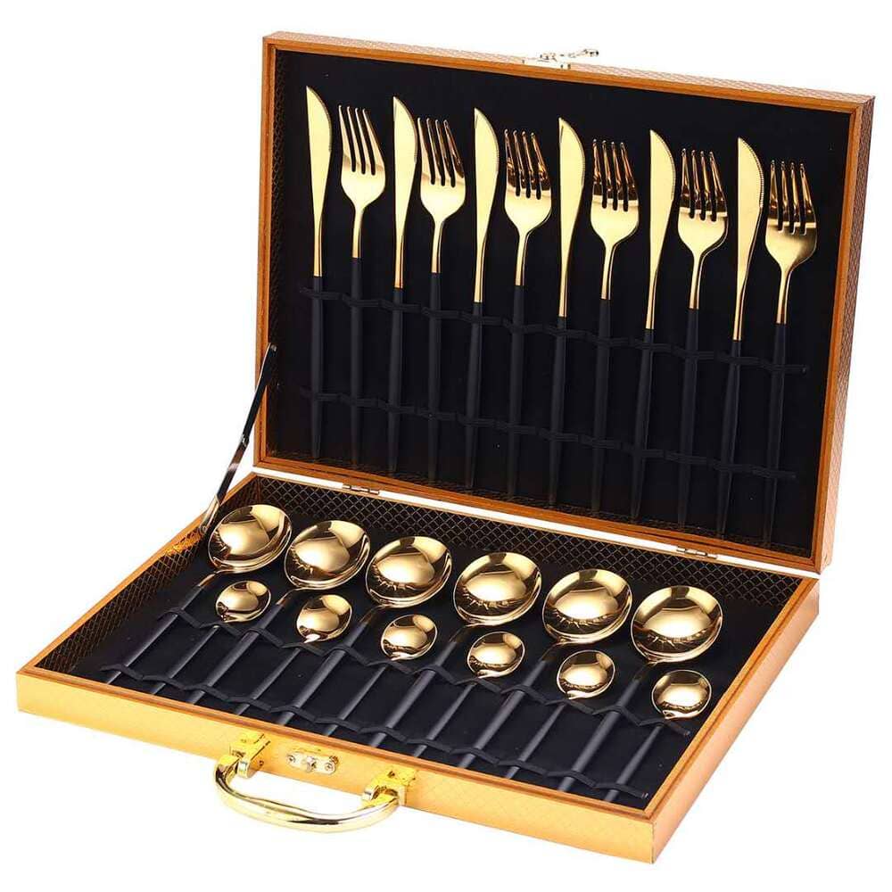 Jogo de Talheres Inox 24 Peças Premium 15