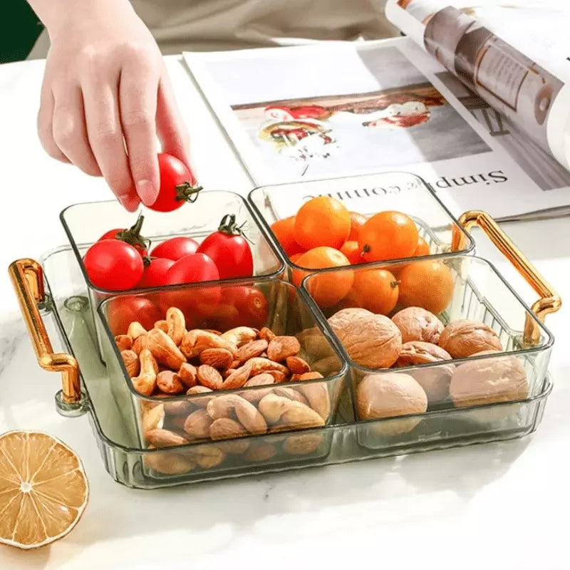 Bandeja de Lanche Multifuncional com Potes de Armazenamento Polihousi 6