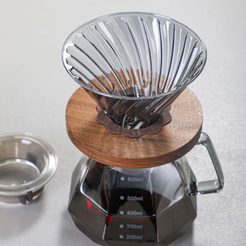 Bule de Café Vidro Borossilicato Coador de Café Hario V60 Polihousi 14