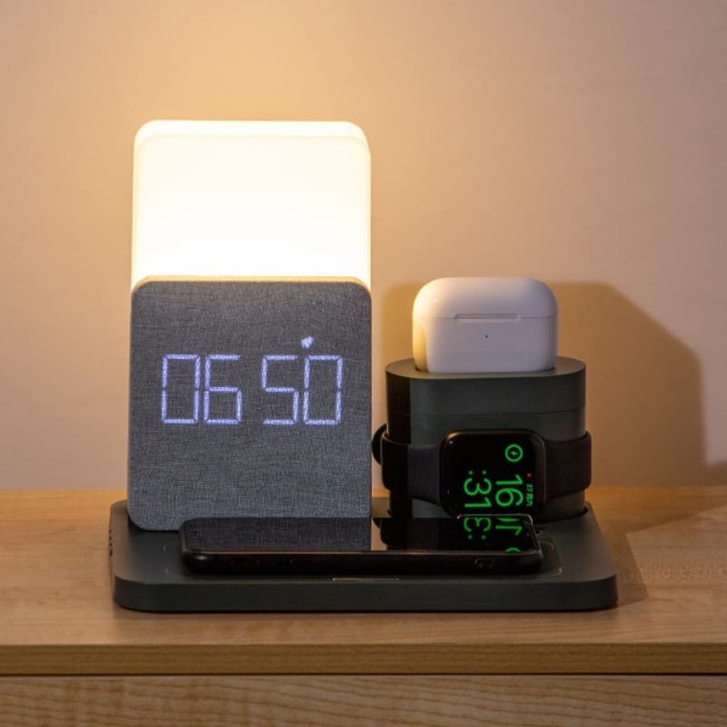 Carregador por Indução Luminária de Mesa e Despertador Polihousi 11
