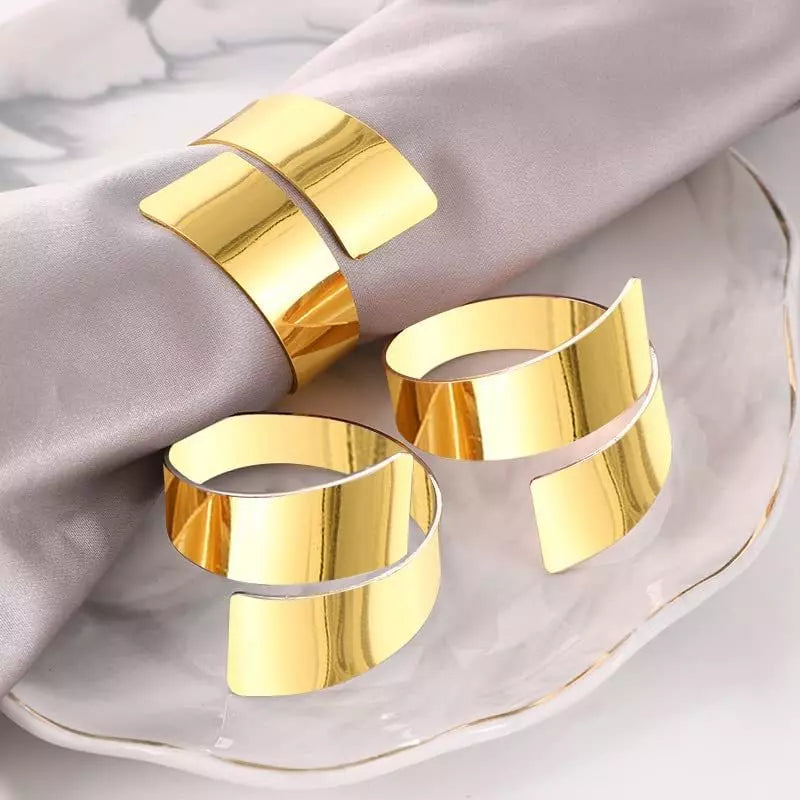 Conjunto Anéis de Guardanapos de Tecido Espiral 6 peças Polihousi 4