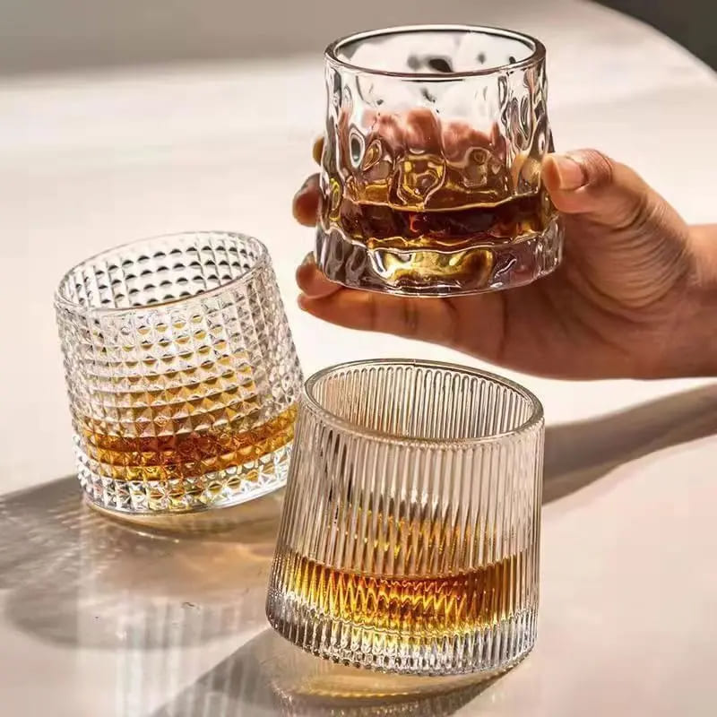 Copo de Whisky Cristal com Base Rotativo Bar em Casa Polihousi 4