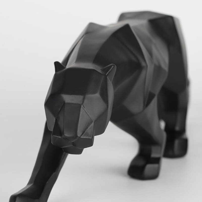 Decoração de Mesa de Resina Estátua Leopardo Polihousi 11