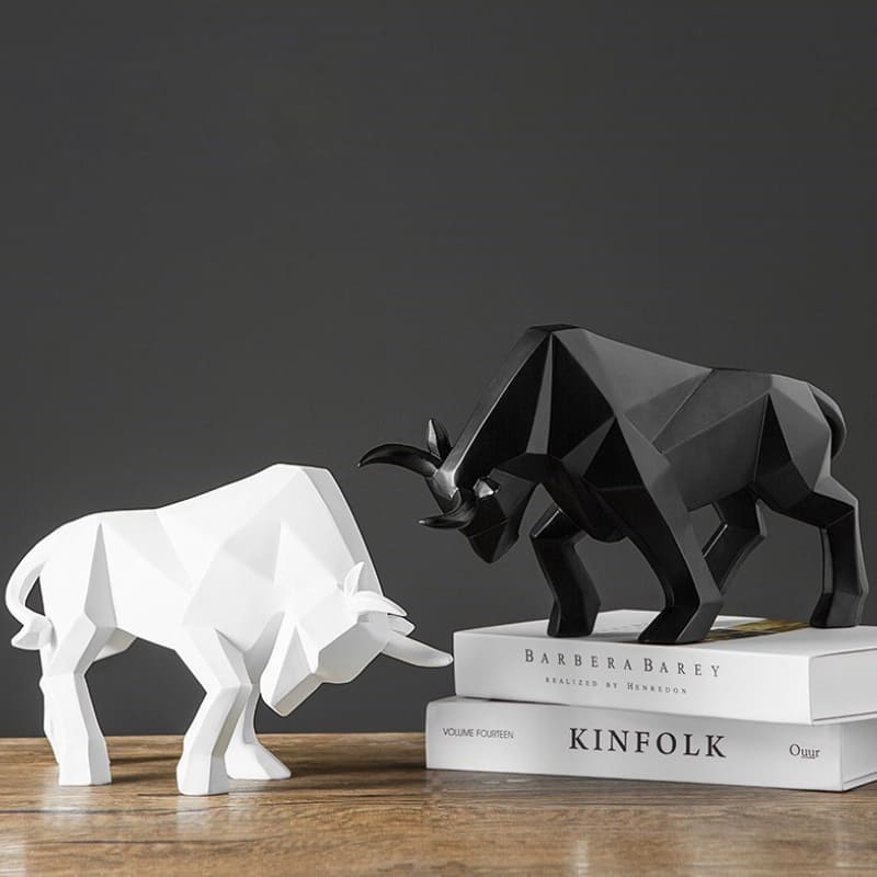 Decoração de Mesa de Resina Estátua Touro Polihousi 1