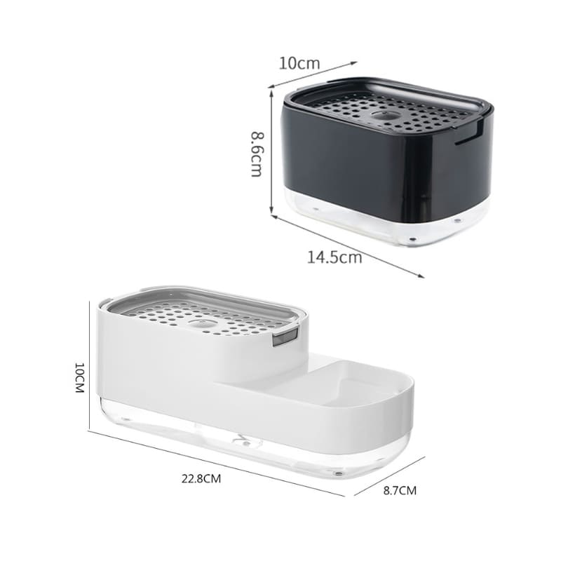 Dispenser de Detergente e Porta Esponja de Pia Polihousi 13