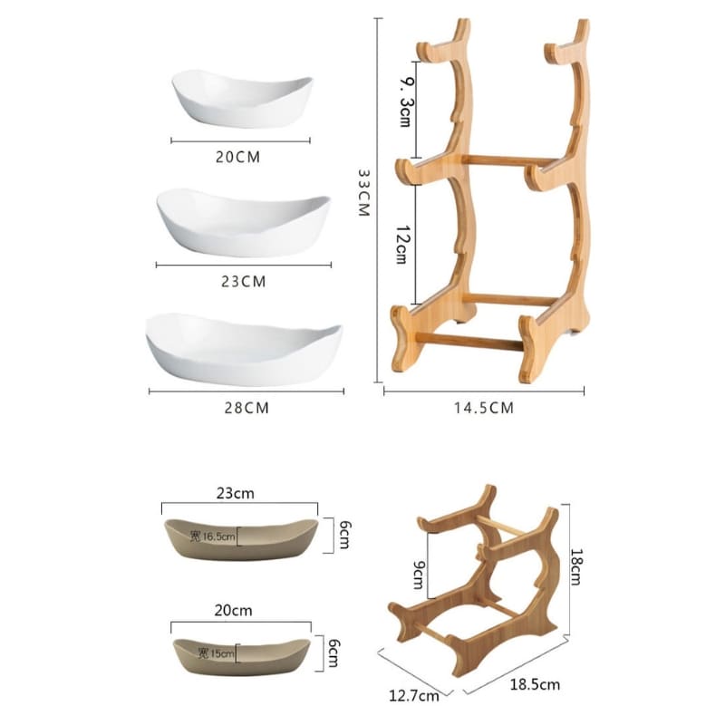 Fruteira de Mesa Cesta de Fruta Bambu Polihousi 19