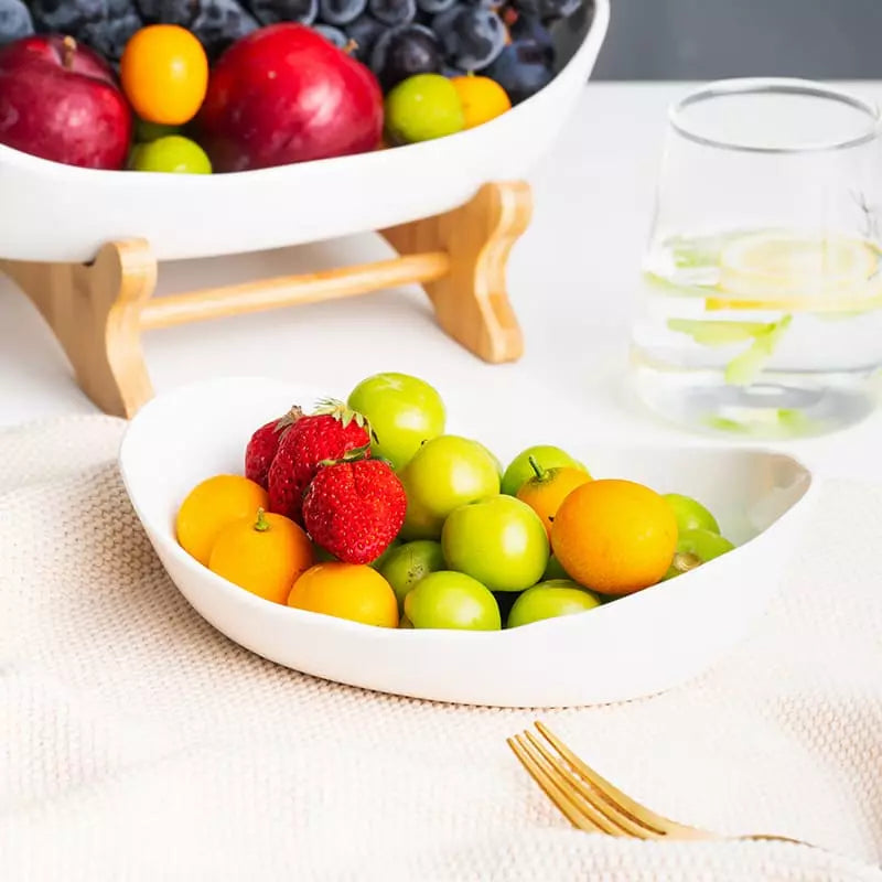 Fruteira de Mesa Cesta de Fruta Bambu Polihousi 5