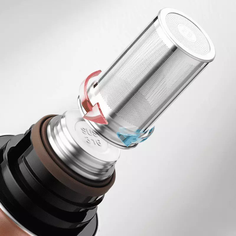 Garrafa Térmica para Café e Chá Inox e Cerâmica 1000ml Polihousi 17