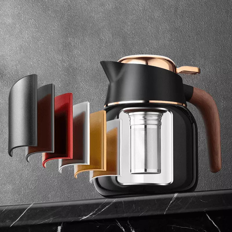 Garrafa Térmica para Café e Chá Inox e Cerâmica 1000ml Polihousi 15