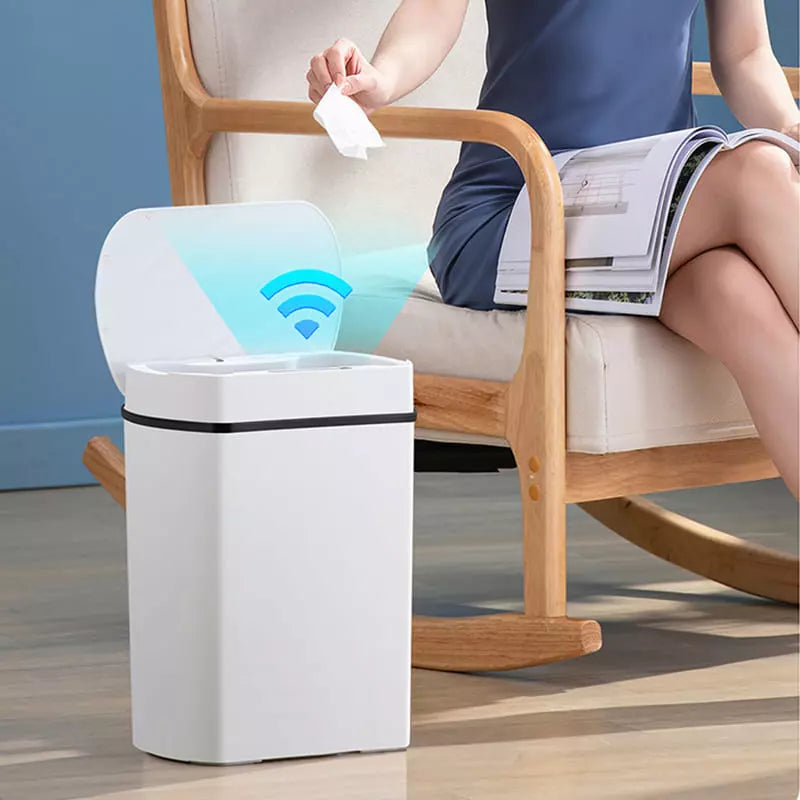 Lixeira para Banheiro e Cozinha Automática com Sensor 15L Polihousi 1