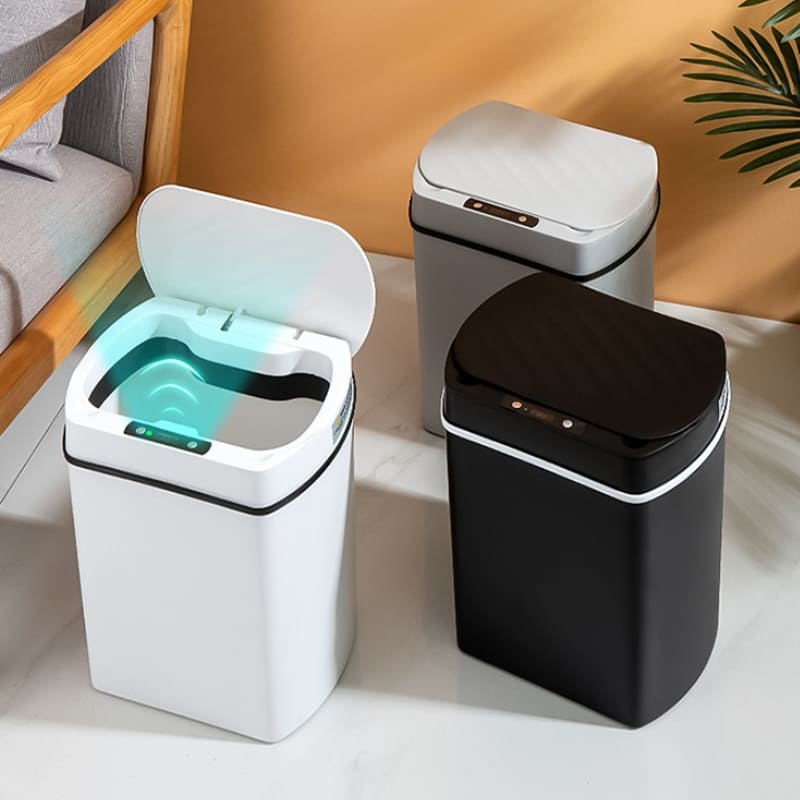 Lixeira para Banheiro e Cozinha Automática com Sensor 15L Polihousi 2