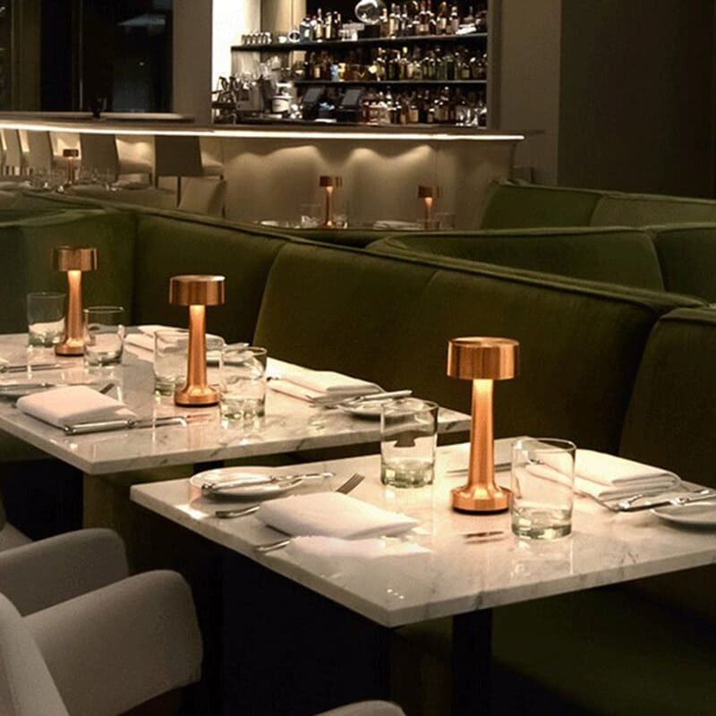 Luminária de Mesa LED Decoração Retrô Recarregável Polihousi 7