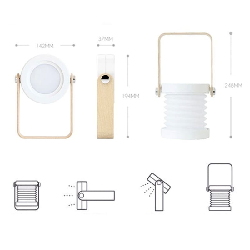 Luminária de Mesa LED com Alça Luminária de Leitura Polihousi 18