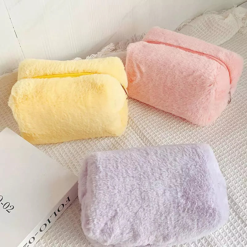 Necessaire Feminina Bolsa de Maquiagem Pequena Algodão Polihousi 4