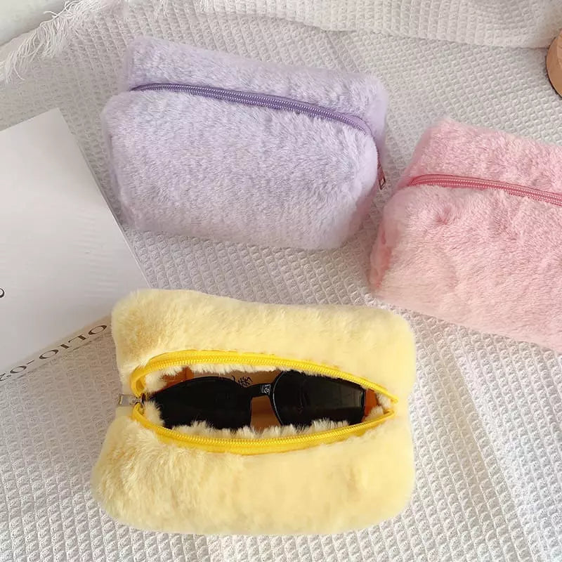Necessaire Feminina Bolsa de Maquiagem Pequena Algodão Polihousi 7