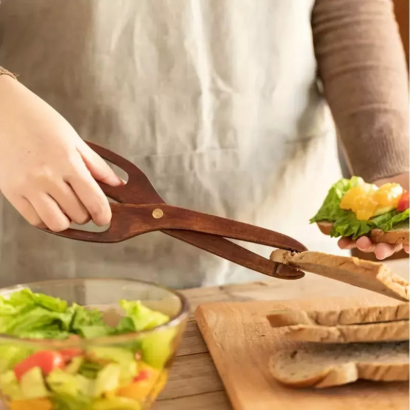 Pegador de Salada Bambu Pinça Multiuso Polihousi 7