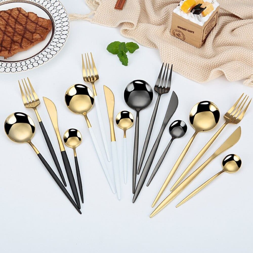 Jogo de Talheres Inox 24 Peças Premium 9