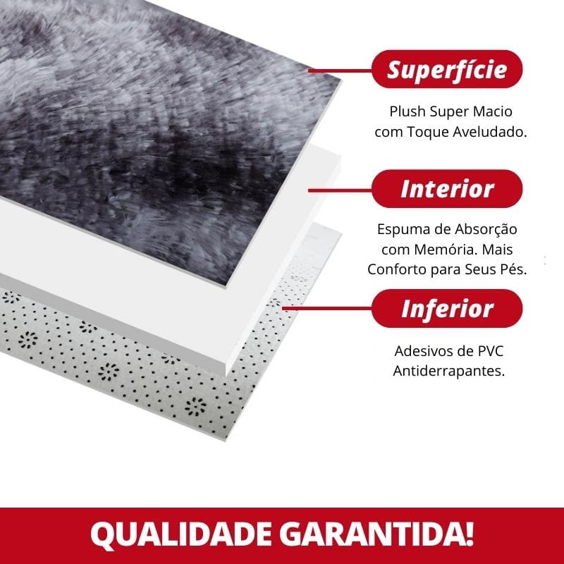 Tapete Felpudo Redondo Polihousi - Branco 3