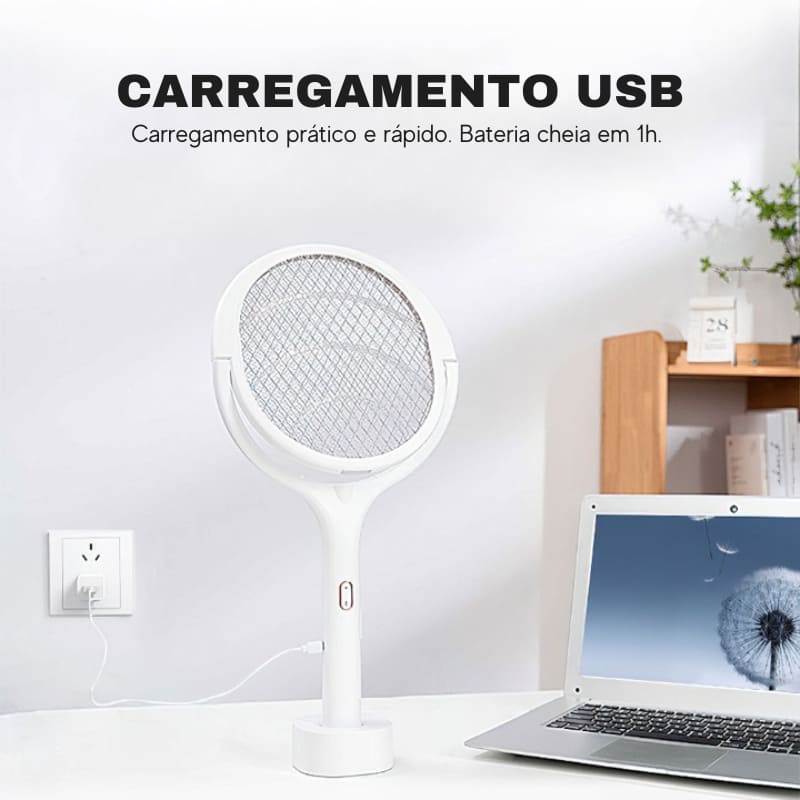 Raquete Elétrica Armadilha Mata Mosquito Polihousi 5