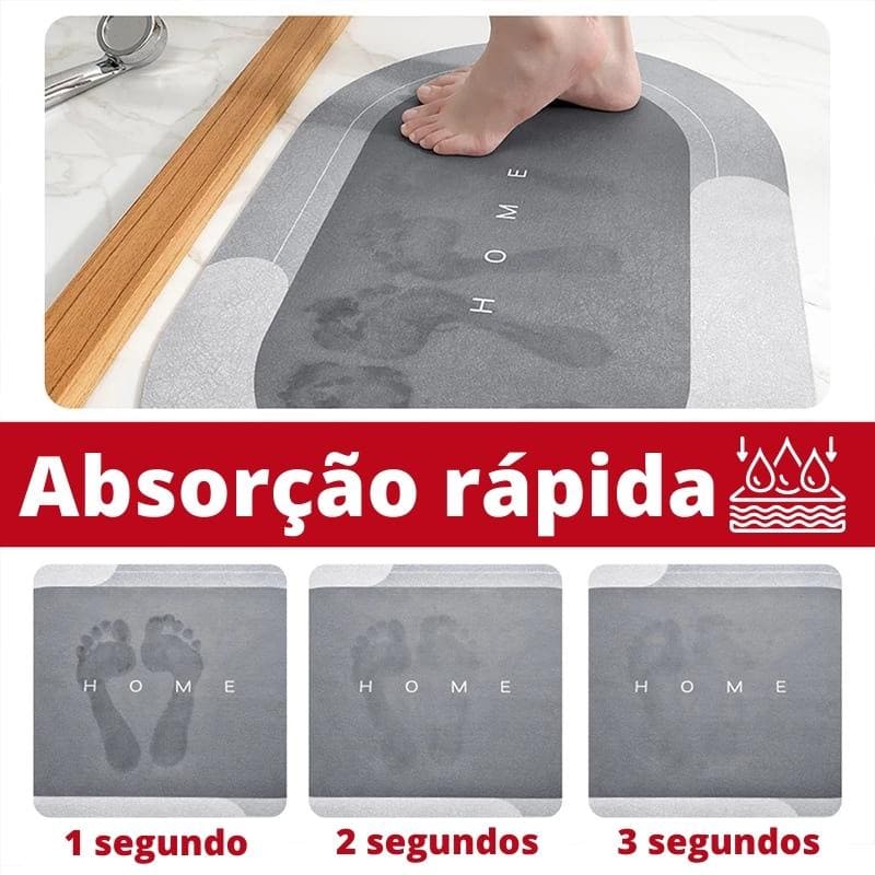 Tapete para Banheiro Antiderrapante Absorvente Premium 2
